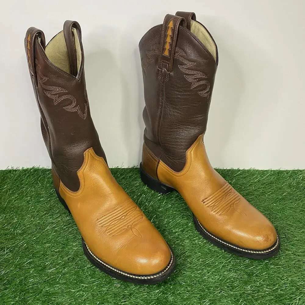 Ariat Women's Size 6 B ATS Pro Brown Leather Western Cowgirl Boots 17140 - Picture 5 of 15